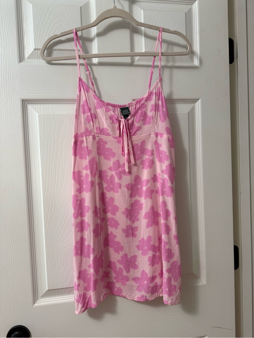 wild fable Pink Tie-Front Slip Dress